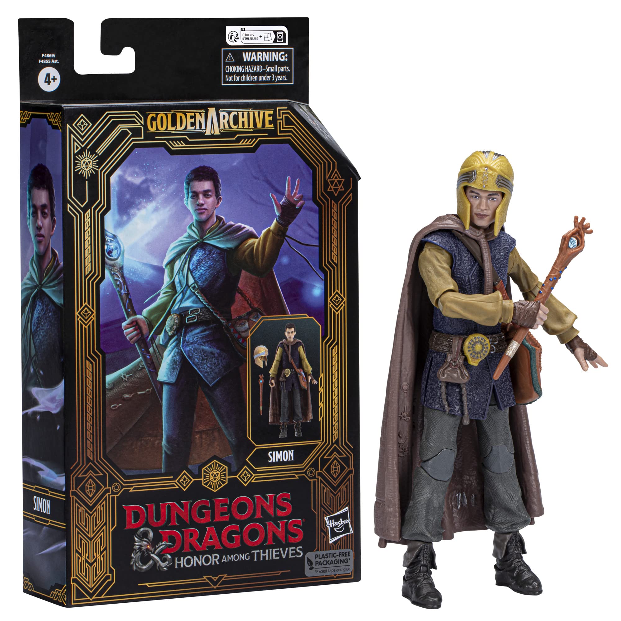 Dungeons & Dragons Honor Among Thieves Golden Archive Simon 6-Inch Action Figure