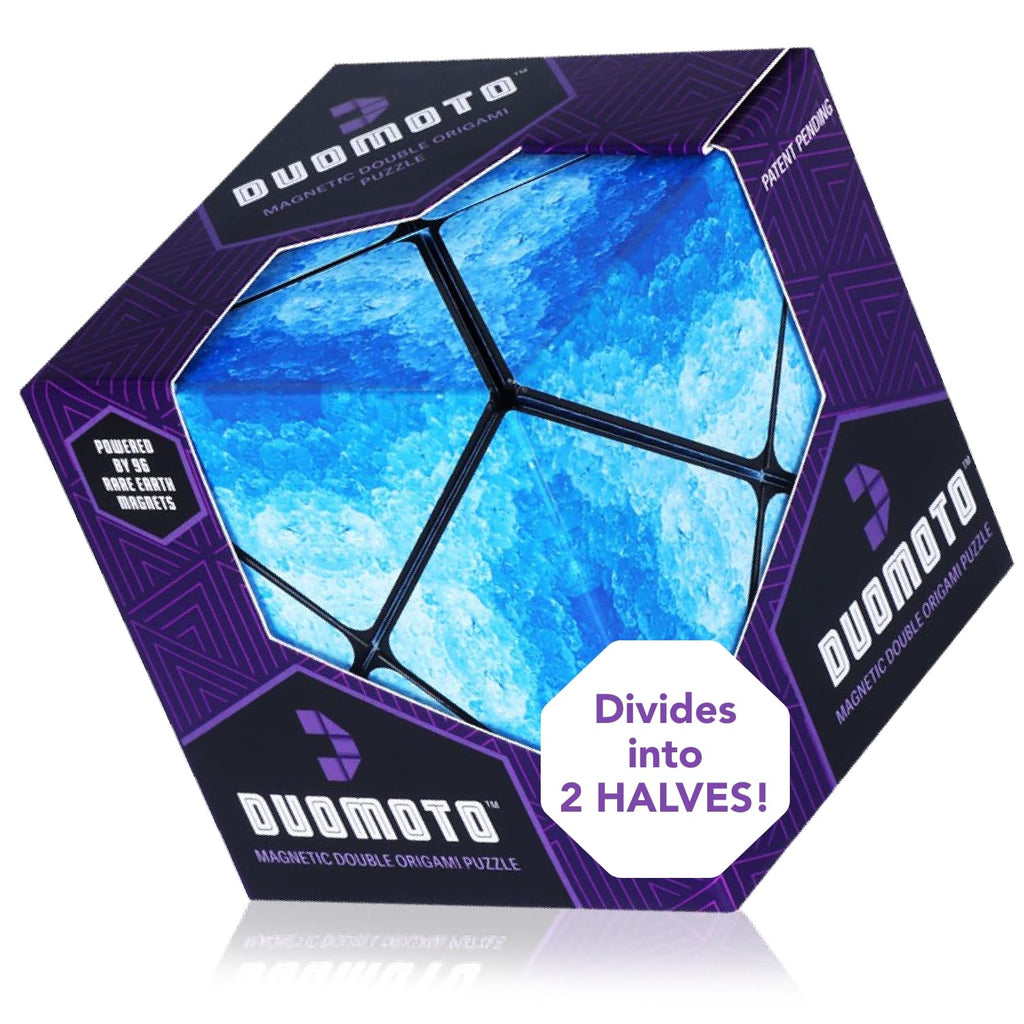 Duomoto Magnetic Transforming Cube – 96 Rare Earth Magnets, Over 100 Shapes, Splits into 2 Moto Cubes – STEAM Puzzle for Ages 8+
