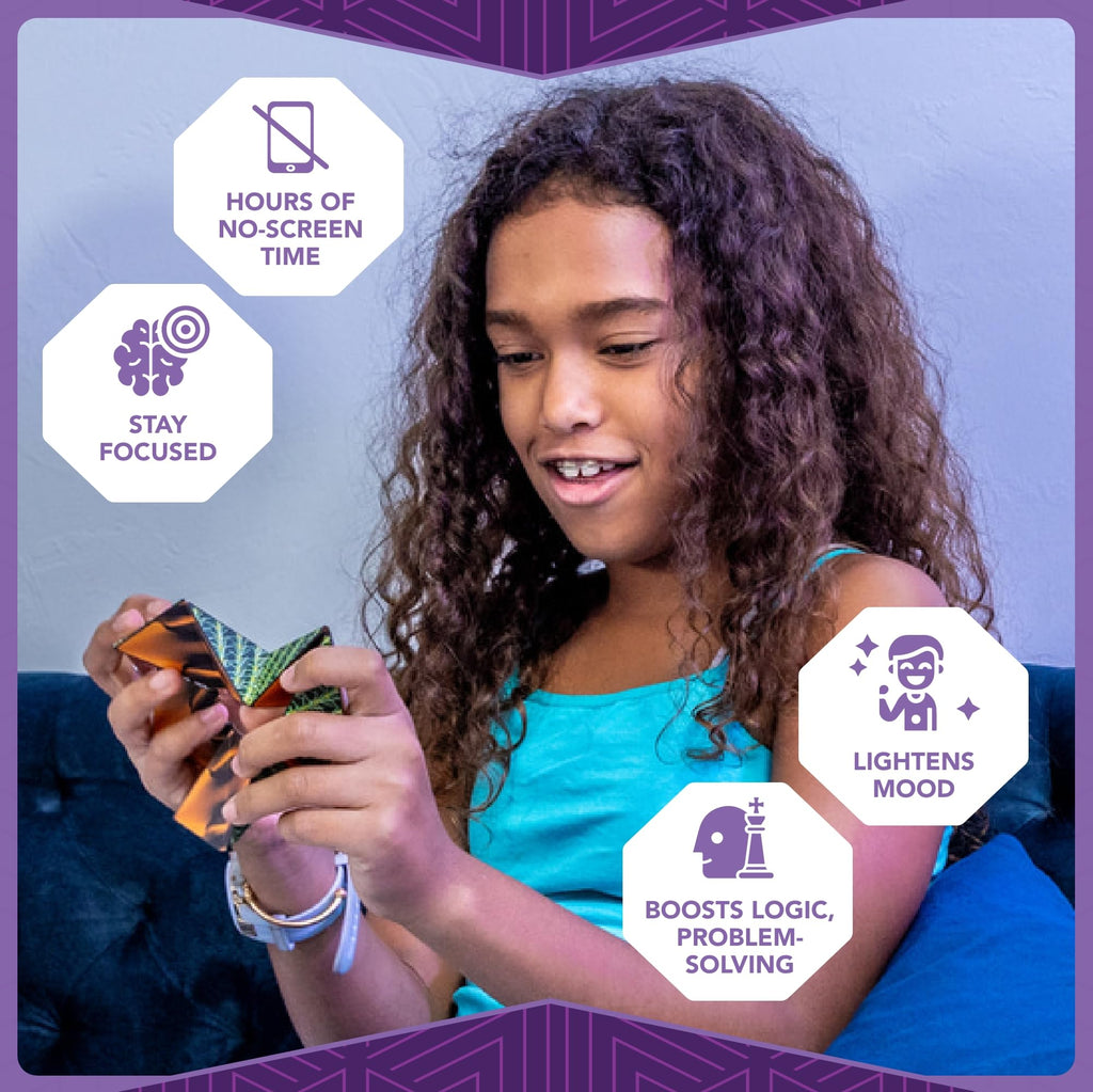 Duomoto Magnetic Transforming Cube – 96 Rare Earth Magnets, Over 100 Shapes, Splits into 2 Moto Cubes – STEAM Puzzle for Ages 8+
