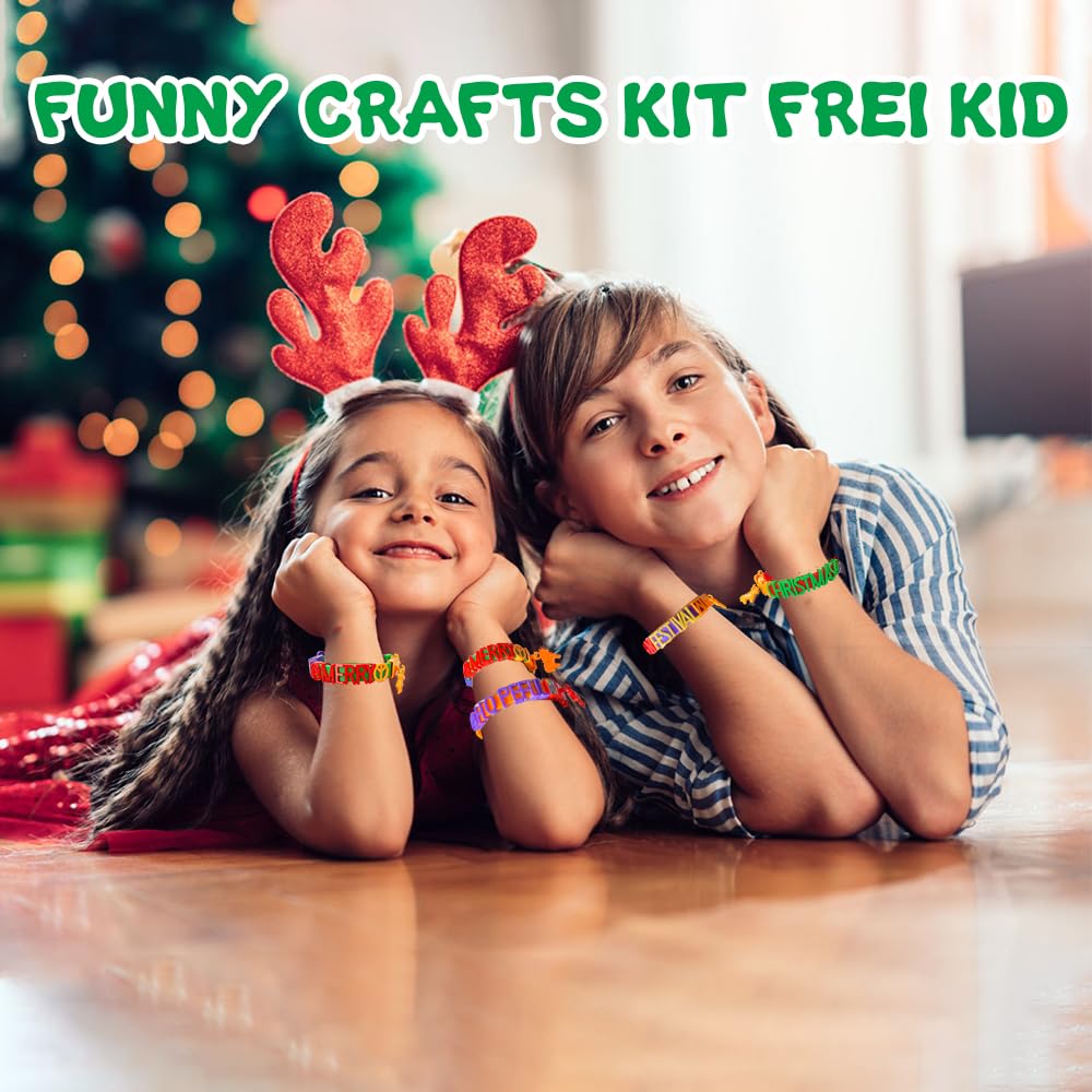 Dupamind Friendship Bracelet Making Kit for Kids, DIY Jewelry Craft Set, Festival Colors, Ages 5-12