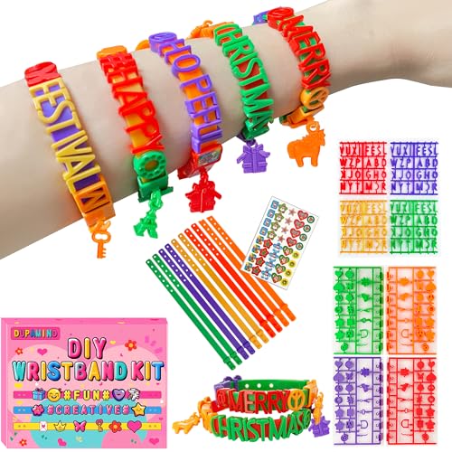 Dupamind Friendship Bracelet Making Kit for Kids, DIY Jewelry Craft Set, Festival Colors, Ages 5-12