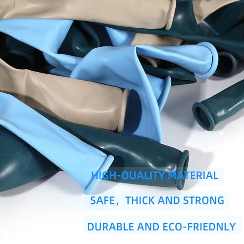 Dusty Blue Balloon Garland Kit – 125 Balloons with Arch Supplies for Baby Shower, Wedding & Birthday Decor