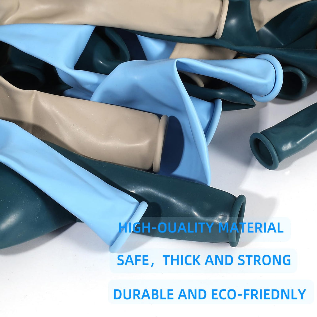 Dusty Blue Balloon Garland Kit – 125 Balloons with Arch Supplies for Baby Shower, Wedding & Birthday Decor