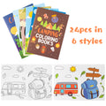 Dvbonike 24-Pack Camping Coloring Books for Kids – A5 Adventure Theme Party Favors