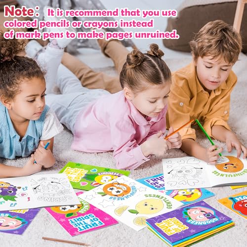 Dvbonike 24-Pack Fruit of the Spirit Coloring Books for Kids – Christian Sunday School Activities & Classroom Rewards