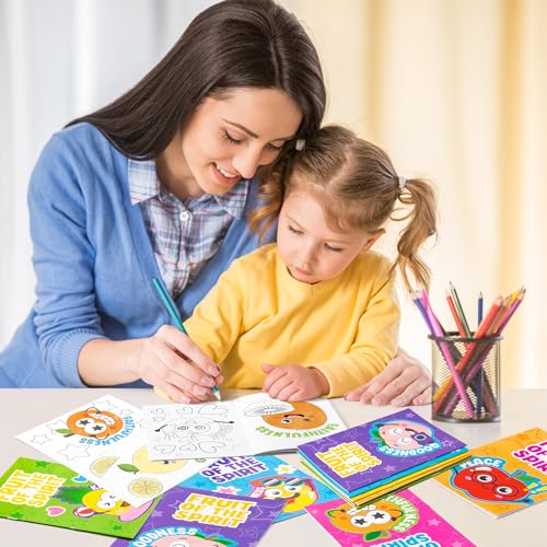 Dvbonike 24-Pack Fruit of the Spirit Coloring Books for Kids – Christian Sunday School Activities & Classroom Rewards