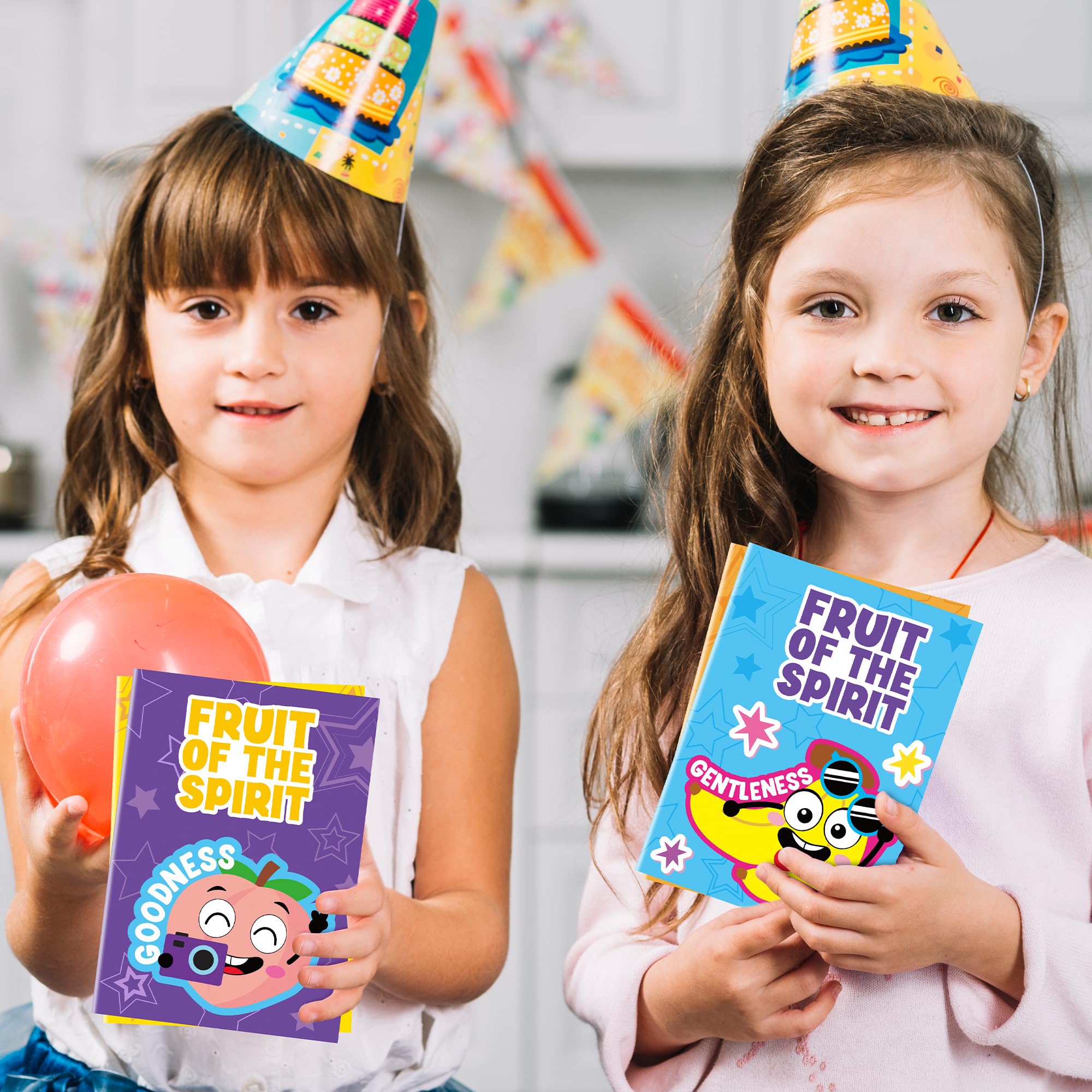 Dvbonike 24-Pack Fruit of the Spirit Coloring Books for Kids – Christian Sunday School Activities & Classroom Rewards