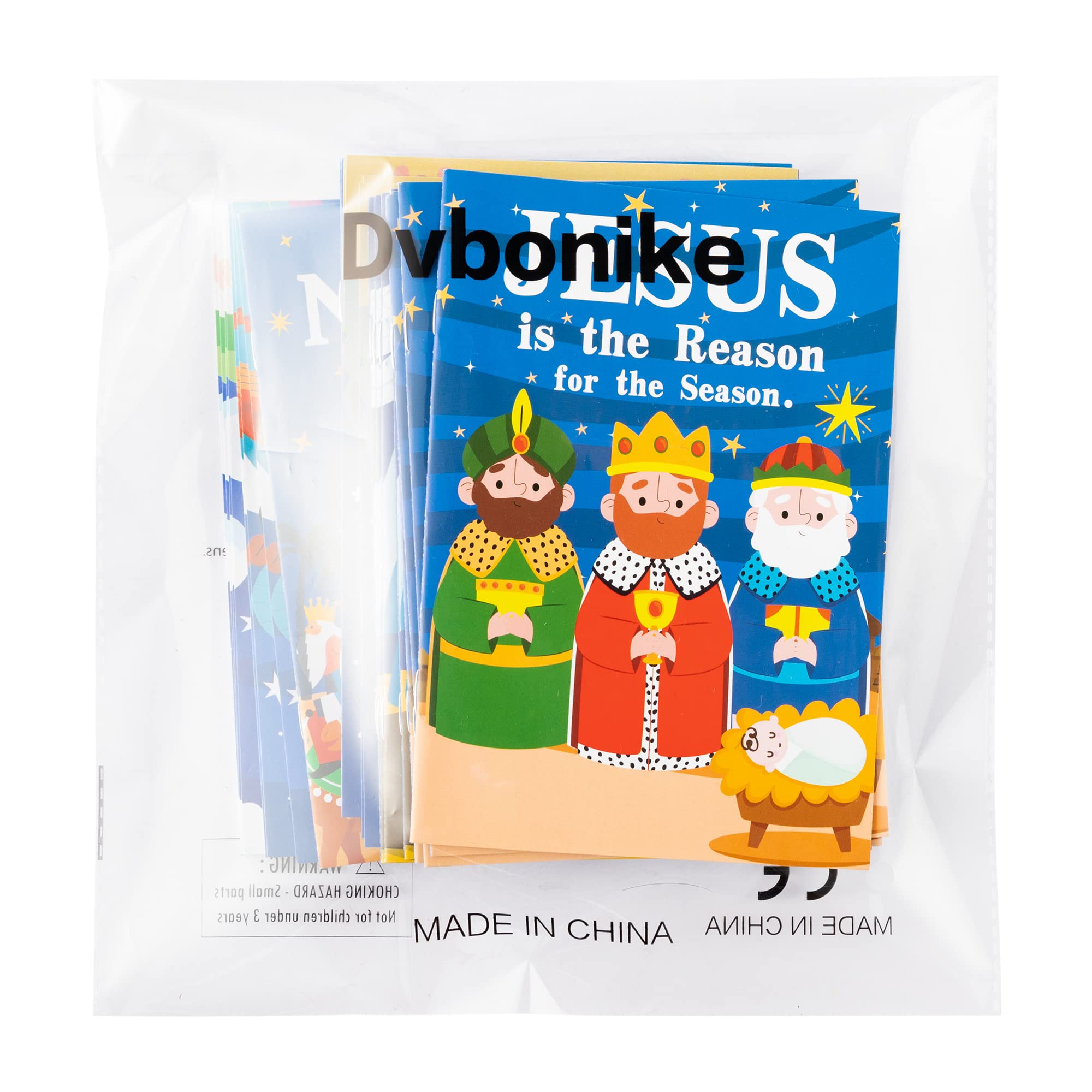 Dvbonike 24-Pack Nativity Coloring Books for Kids - Christian Religious Activity Set
