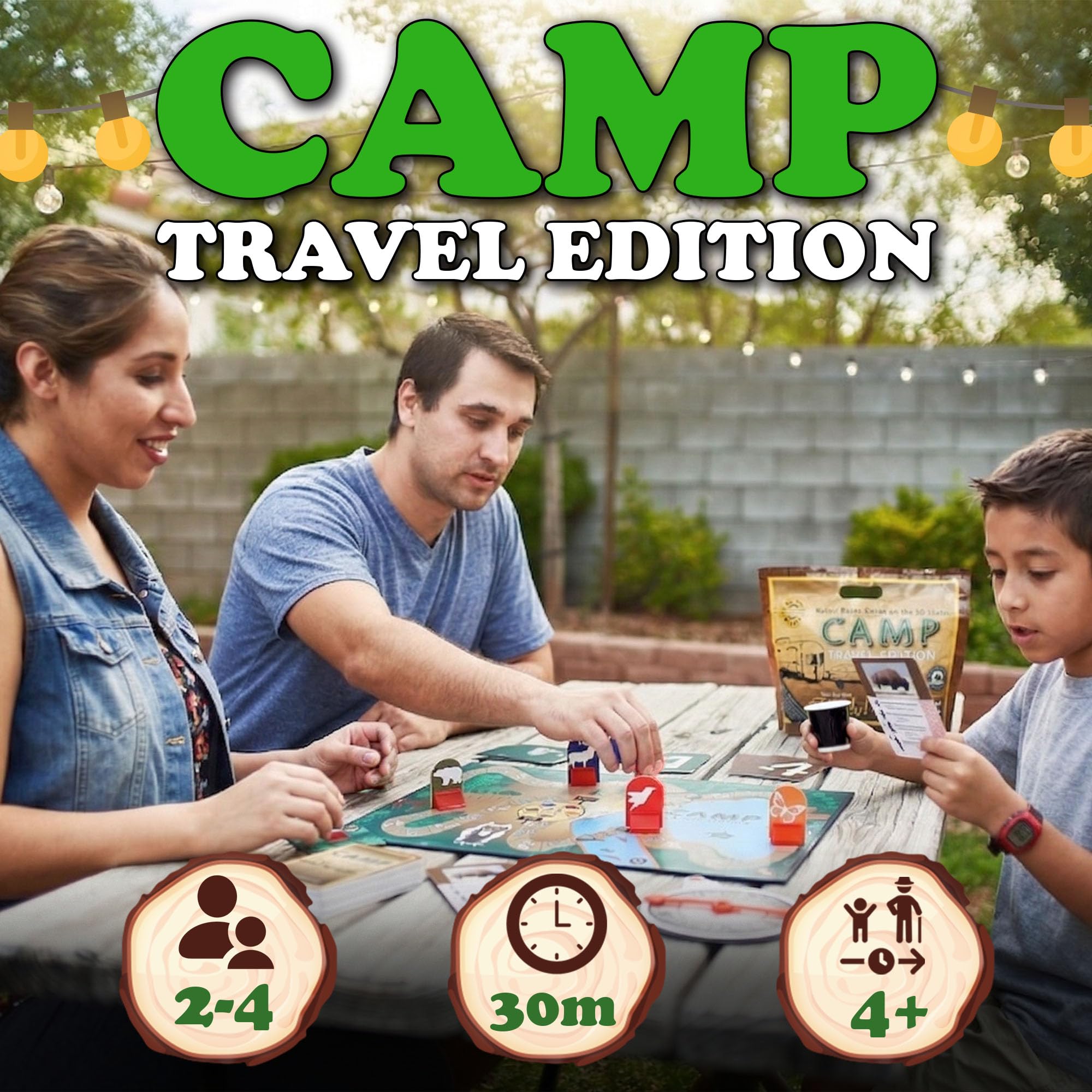 Education Outdoors Camp Travel Edition – 50 States & Outdoor Trivia for Kids