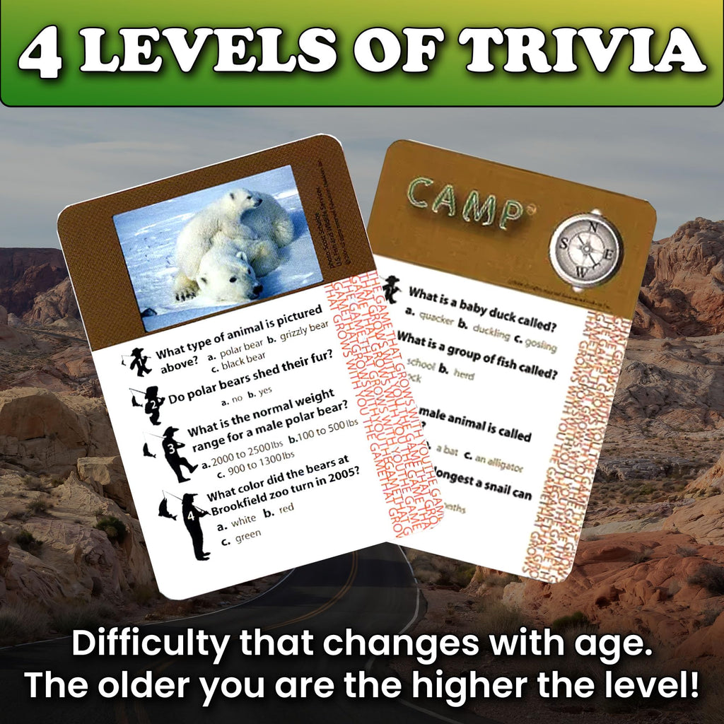 Education Outdoors Camp Travel Edition – 50 States & Outdoor Trivia for Kids