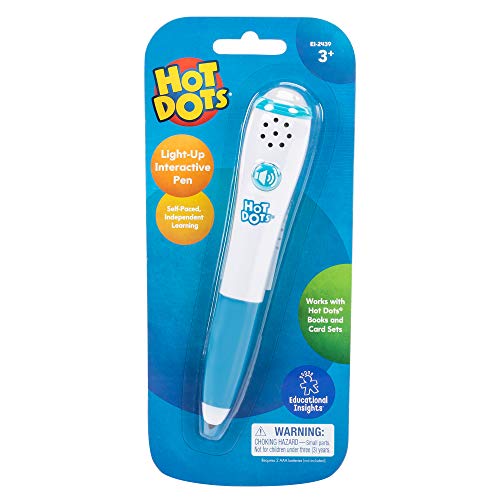 Educational Insights Hot Dots Light-Up Interactive Pen – Single Pen with Instant Feedback