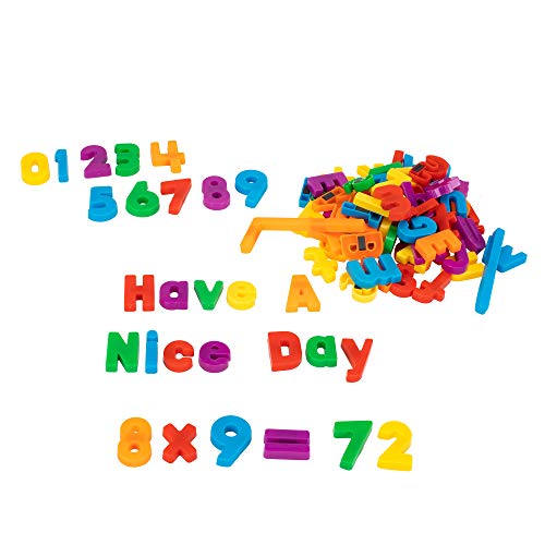 Educational Insights Magnetic Letters and Numbers Set - 99 Uppercase, Lowercase, Math Symbols