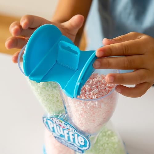 Educational Insights Pluffle Glow-in-the-Dark Sensory Bin Filler – Pink & Green Foam Sand for Toddlers 3+