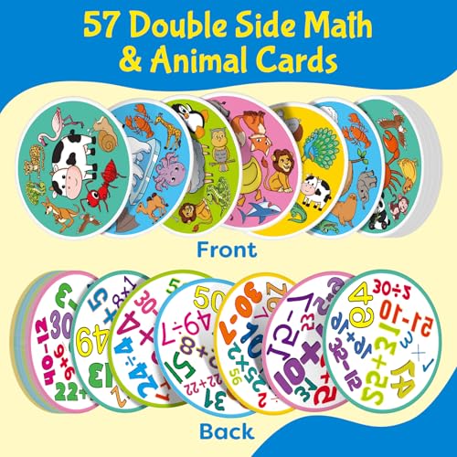 Edulok 57-Card Match Game – Double-Sided Memory & Math Learning for 2-8 Players
