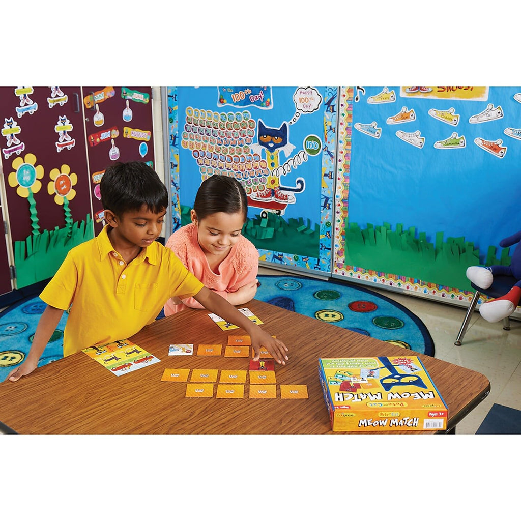 Edupress Pete the Cat Meow Match Game - Memory Matching Cards for Ages 3+