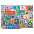 eeBoo 20 Piece Giant Floor Puzzle – Learn the Alphabet with Large Pieces for Ages 3+