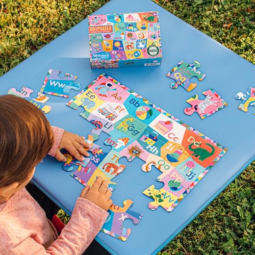eeBoo 20 Piece Giant Floor Puzzle – Learn the Alphabet with Large Pieces for Ages 3+
