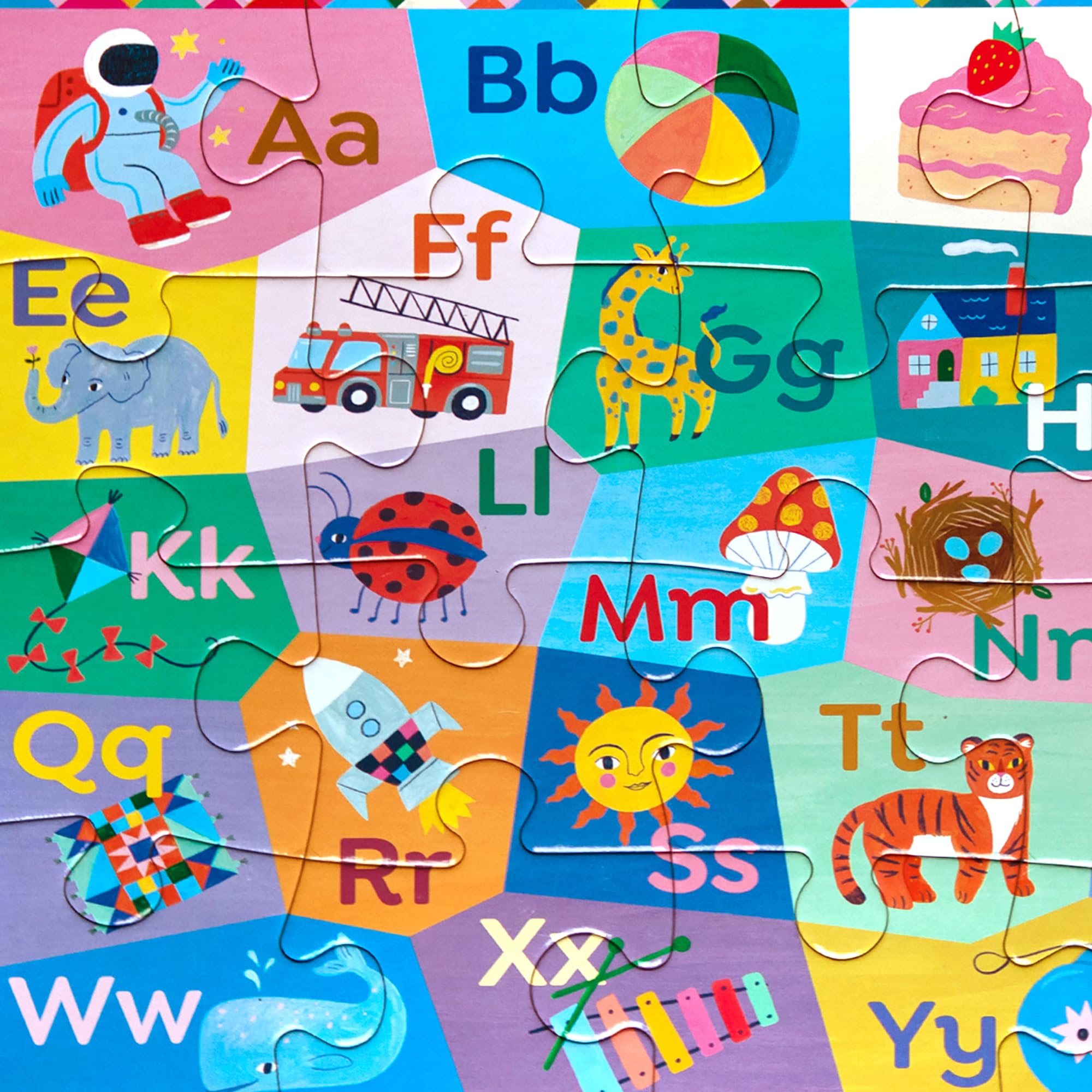 eeBoo 20 Piece Giant Floor Puzzle – Learn the Alphabet with Large Pieces for Ages 3+