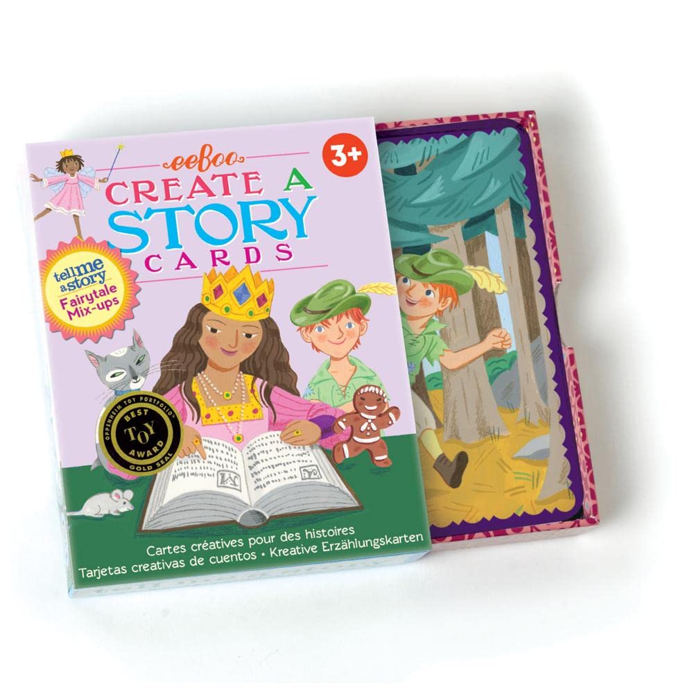 eeBoo Fairytale Mix Ups Create a Story Pre-Literacy Cards – 36 Story-Building Cards for Ages 3+