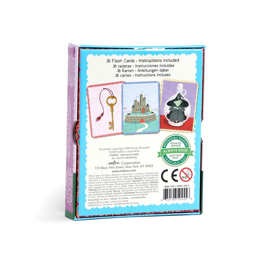 eeBoo Fairytale Mix Ups Create a Story Pre-Literacy Cards – 36 Story-Building Cards for Ages 3+