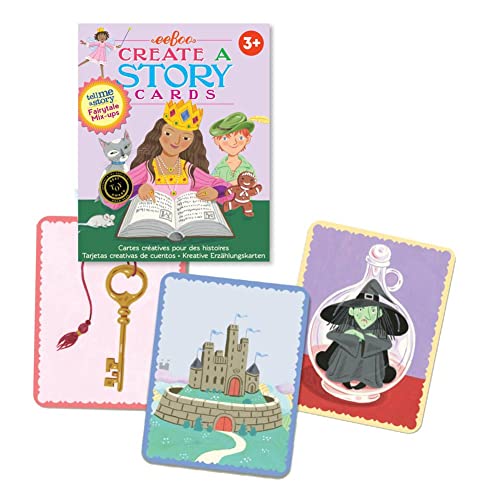 eeBoo Fairytale Mix Ups Create a Story Pre-Literacy Cards – 36 Story-Building Cards for Ages 3+