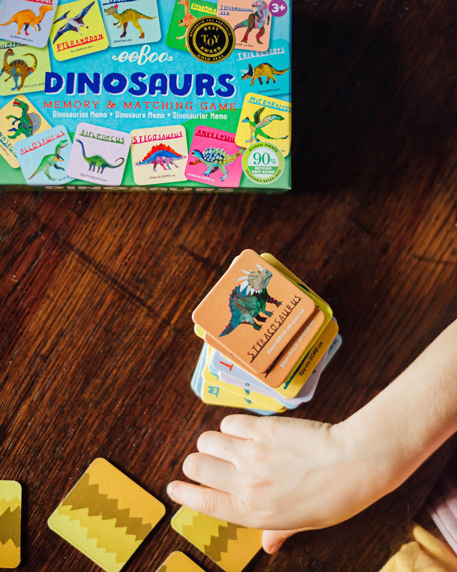 eeBoo Little Dinosaurs Memory & Matching Game – 18 Pairs, Ages 3+