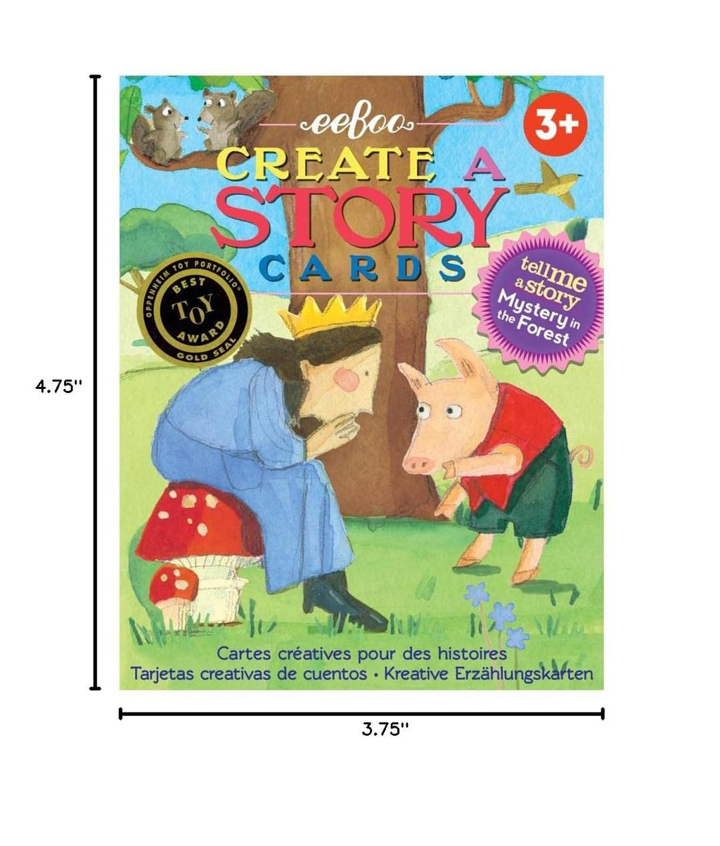 eeBoo Mystery in the Forest Create a Story Cards – 36 Pre-Literacy Cards for Ages 3+