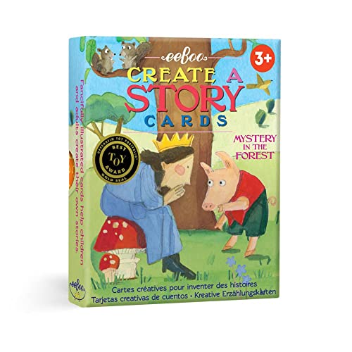 eeBoo Mystery in the Forest Create a Story Cards – 36 Pre-Literacy Cards for Ages 3+