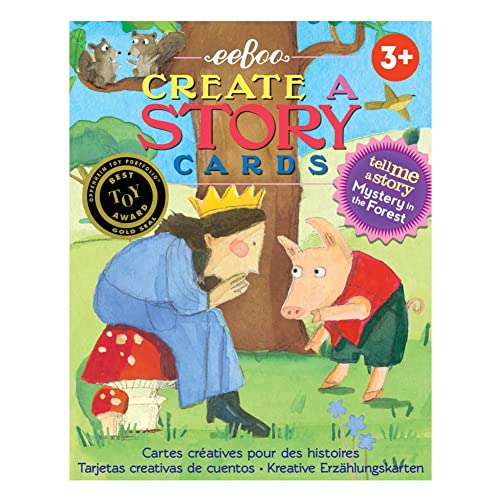 eeBoo Mystery in the Forest Create a Story Cards – 36 Pre-Literacy Cards for Ages 3+