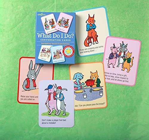 eeBoo What Do I Do? Conversation Cards – 48 Cards for Social-Emotional Learning, Ages 3+