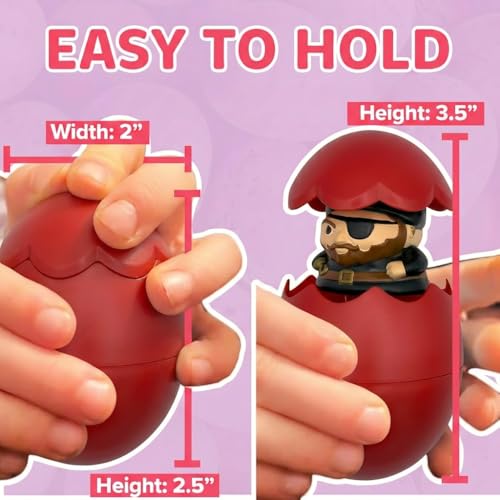 Egg Pops Talking Easter Egg Toy - Pirate Pop-Up Surprise with Sounds, Interactive Novelty Gift for Teens
