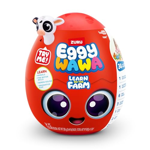 Eggy Wawa Learn on The Farm: 34-Surprise Musical Learning Toy for Toddlers by ZURU