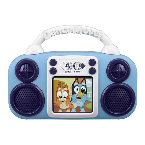 eKids Bluey Music Player for Toddlers – Built-in Songs, Lights, and Musical Statues Game