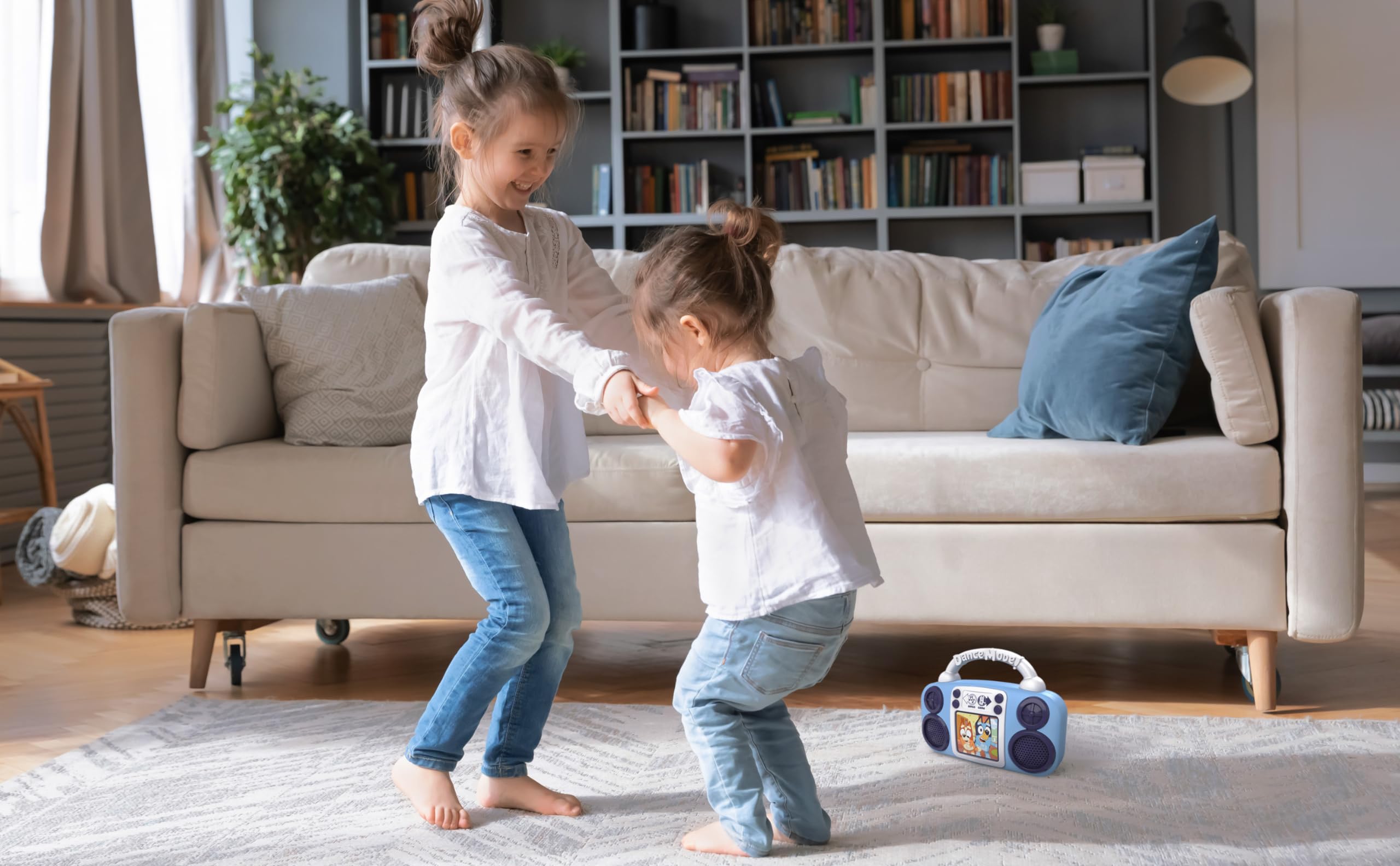 eKids Bluey Music Player for Toddlers – Built-in Songs, Lights, and Musical Statues Game
