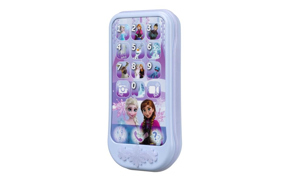 eKids Disney Frozen Toddler Phone with Educational Games and Pretend Play