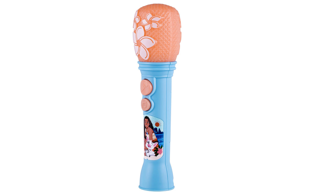 eKids Moana Sing Along Microphone - Kid's Musical Toy with Built-in Music and Flashing Lights