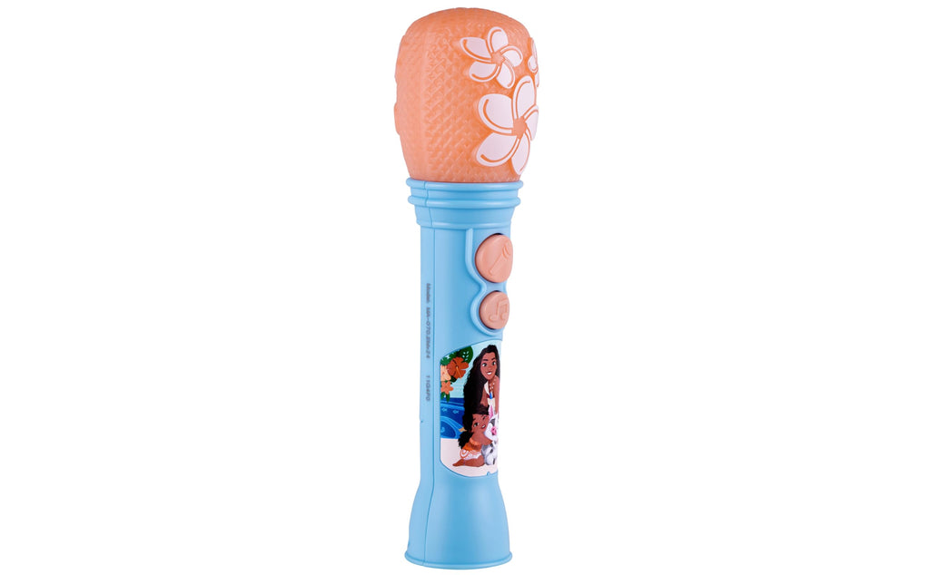 eKids Moana Sing Along Microphone - Kid's Musical Toy with Built-in Music and Flashing Lights