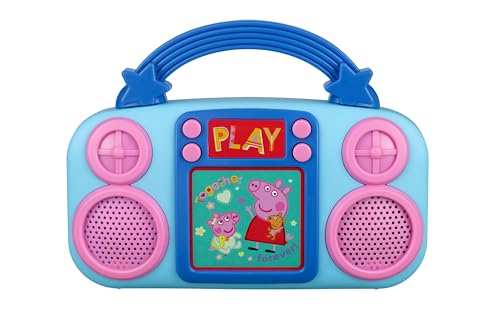 eKids Peppa Pig Music Player for Toddlers – 4 Songs & Flashing Lights