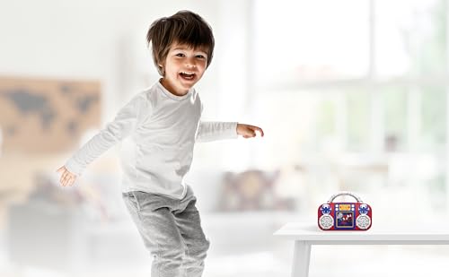 eKids Spidey Music Player with Lights and Freeze Dance for Toddlers Ages 3+
