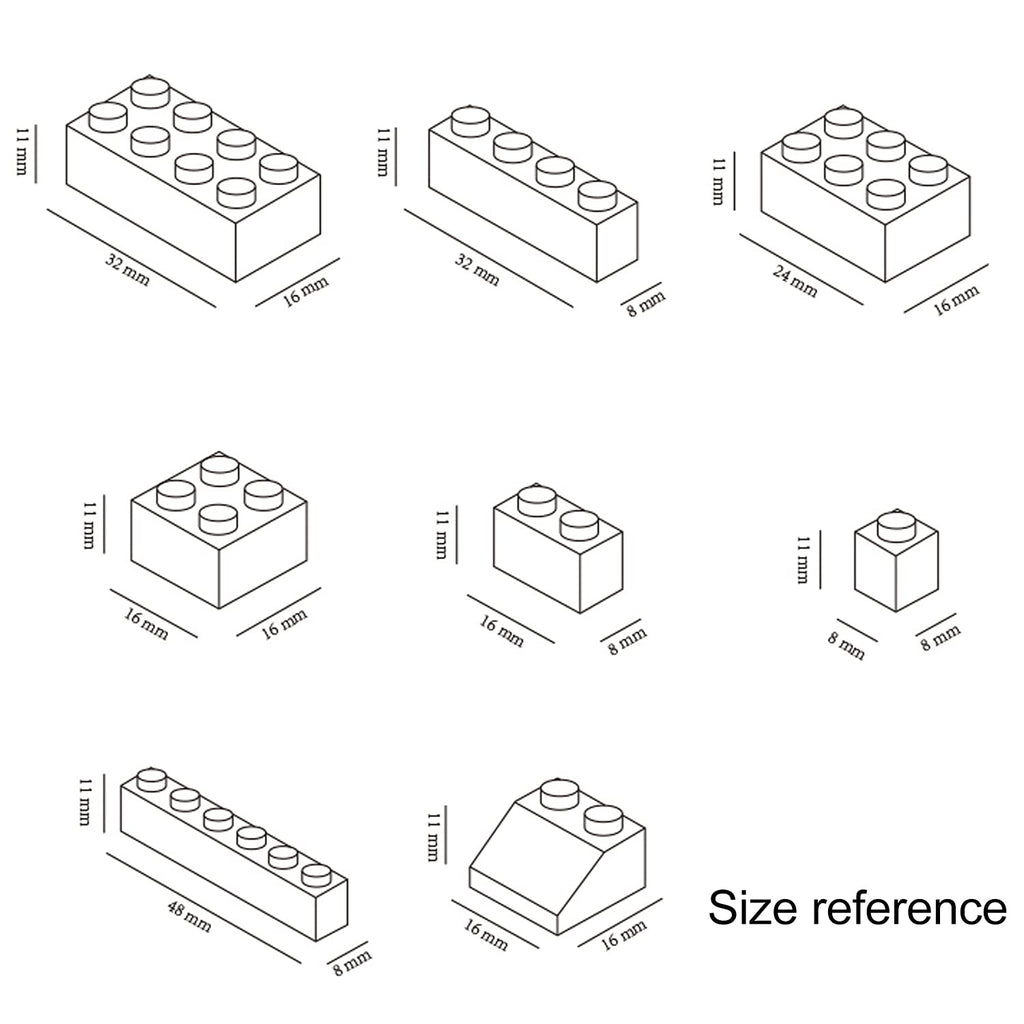 EKIND 300-Piece Classic Building Bricks Set – 8 Shapes, Compatible with All Major Brands