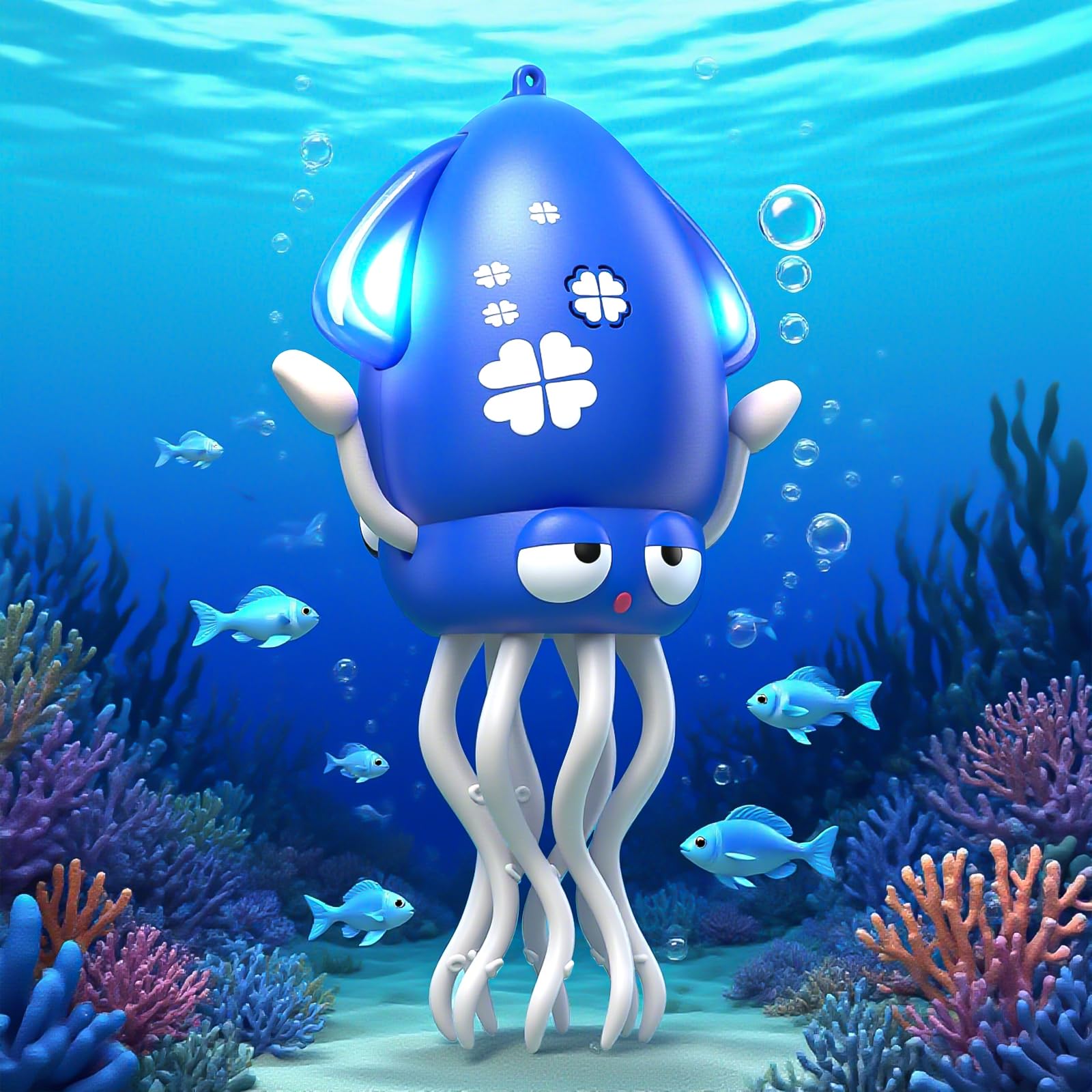 Electric Dancing Octopus Toy with LED Lights and Music - Rechargeable Interactive Crawling Toy for Toddlers (Blue)