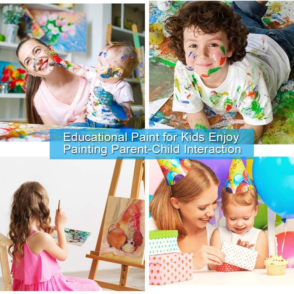 Elftoyer Paint by Numbers Kit – Colorful Dinosaurs 16x20 inch Canvas for Kids & Adults