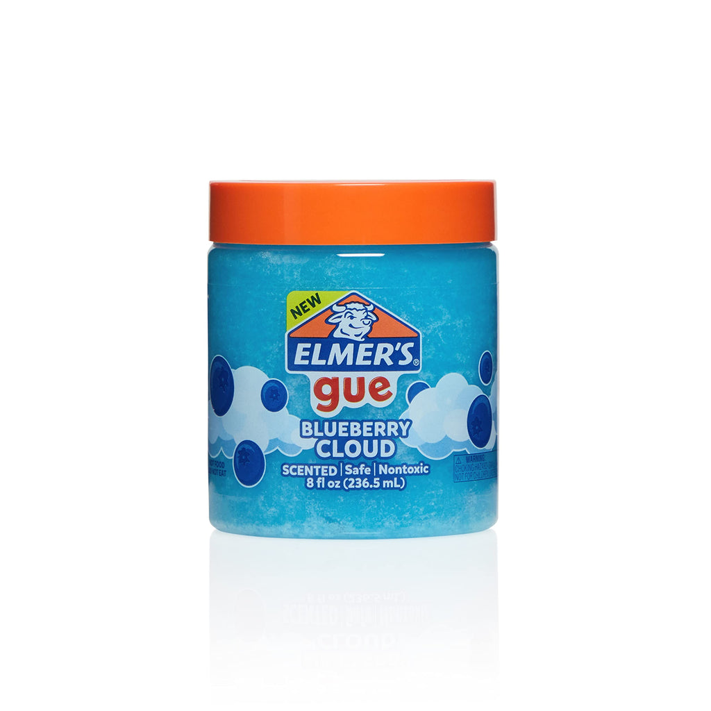 Elmer's GUE Blueberry Cloud Slime – Premade, Scented, 2-Pack