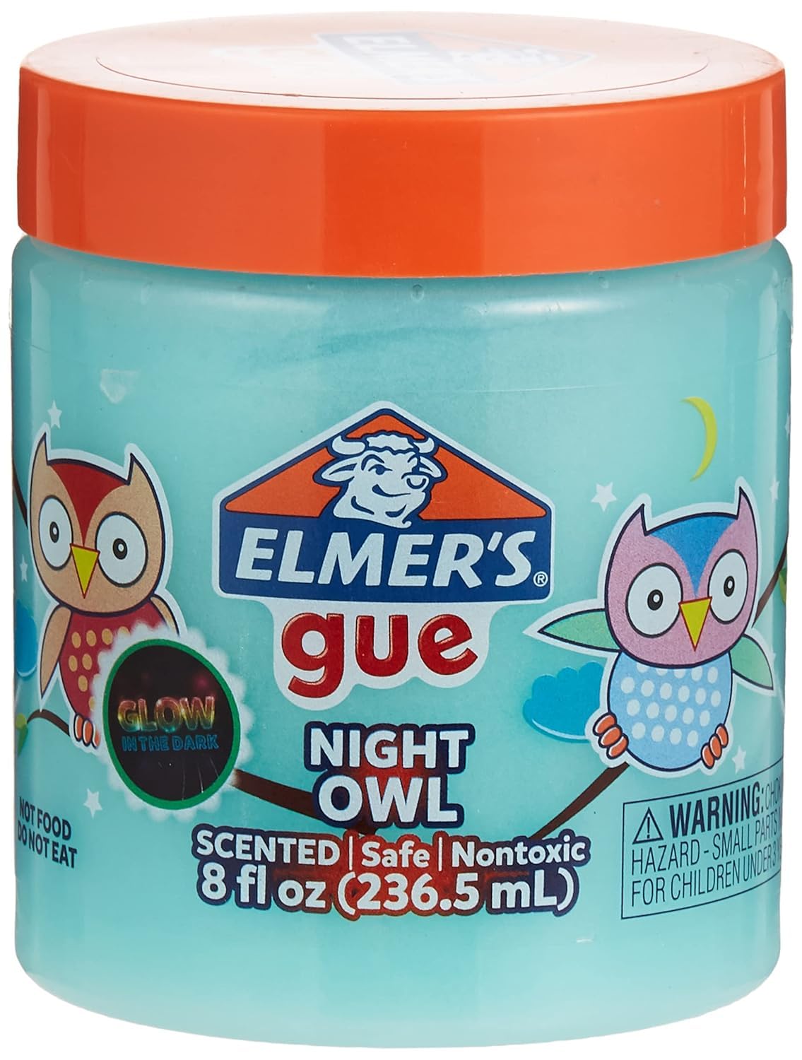 Elmer's Night Owl Premade Slime - Glow-in-the-Dark, Scented, 8 oz