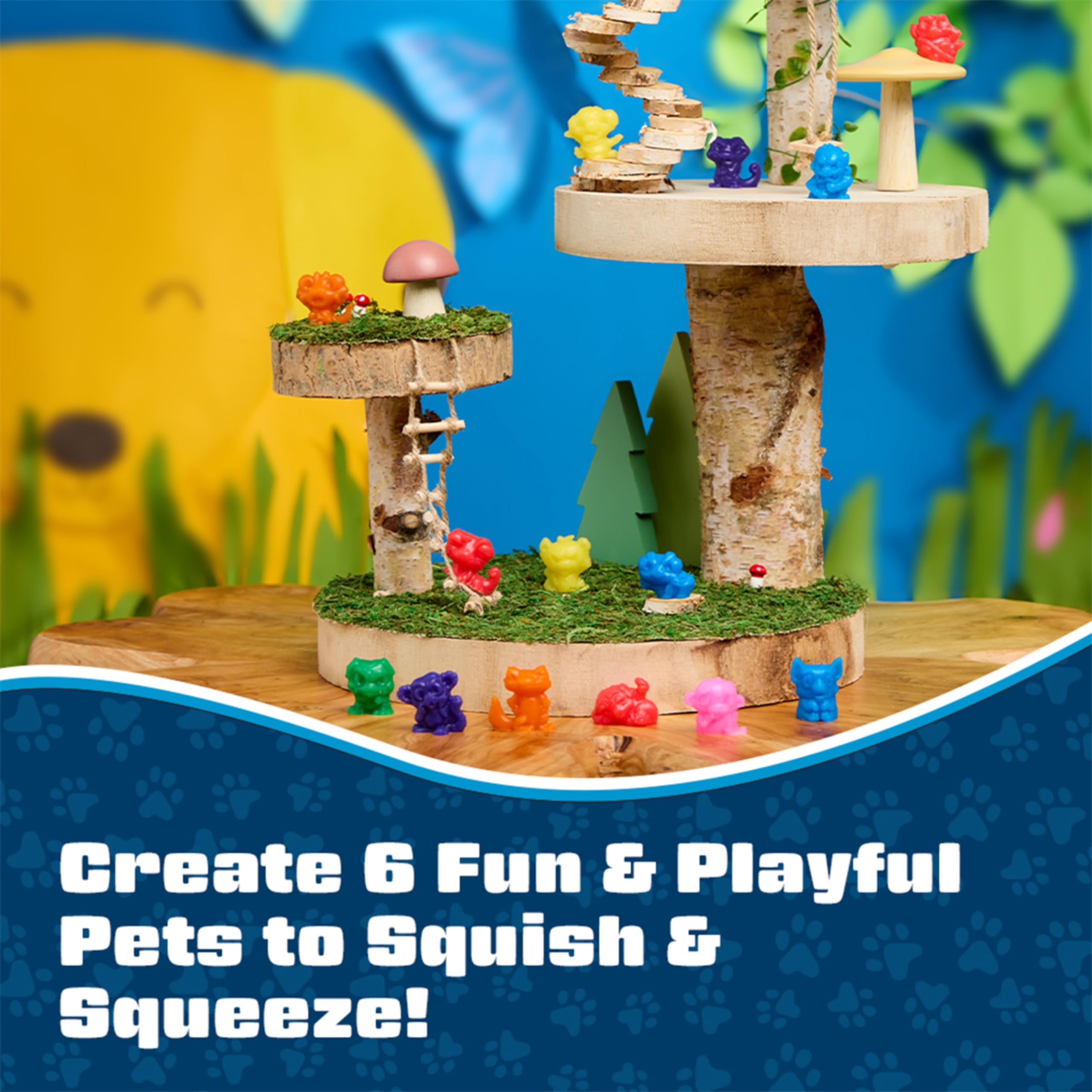 Elmer's Squishies Mini DIY Activity Kit – Create 4 Mystery Squishy Characters in 60 Minutes, for Ages 6+