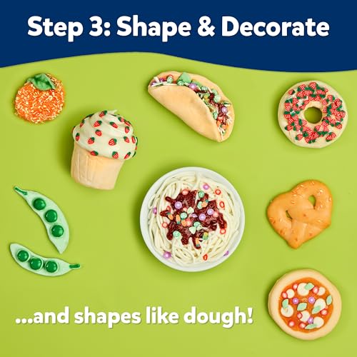 Elmer's Stretch 'N Create Dough Kit Snack Shack – 9-Pack for 3 Ways to Play, Stretchy Slime-Like Dough with Glue Pens and Decorations