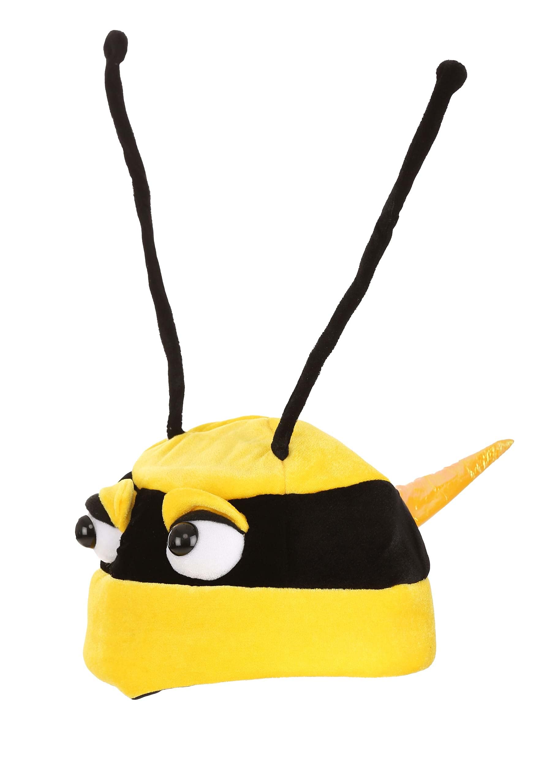 elope Bumblebee Soft Costume Hat for Kids – Foam-Backed Velour with Sculpted Eyes and Stinger