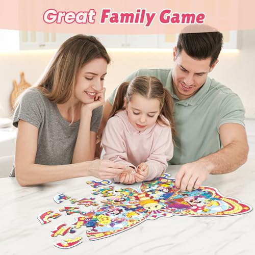 ELX 52 Piece Butterfly Jigsaw Puzzle for Kids 3+ - Large Floor Puzzle with Storage Box