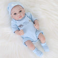 ENADOLL 10-Inch Reborn Baby Boy Doll: Realistic Silicone Vinyl with Outfit, Hat & Socks for Ages 3+
