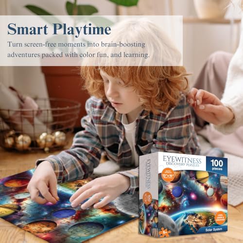 Endangered Species Jigsaw Puzzle for Kids – 100 Pieces, 13x19 Inches, Ages 5+